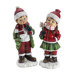 Holiday Boy & Girl Figurines