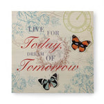 Live Butterfly Tin Wall Art