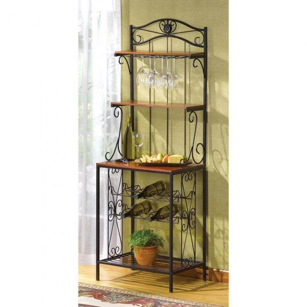 BAKER’S STYLE WINE AND GLASS RACK